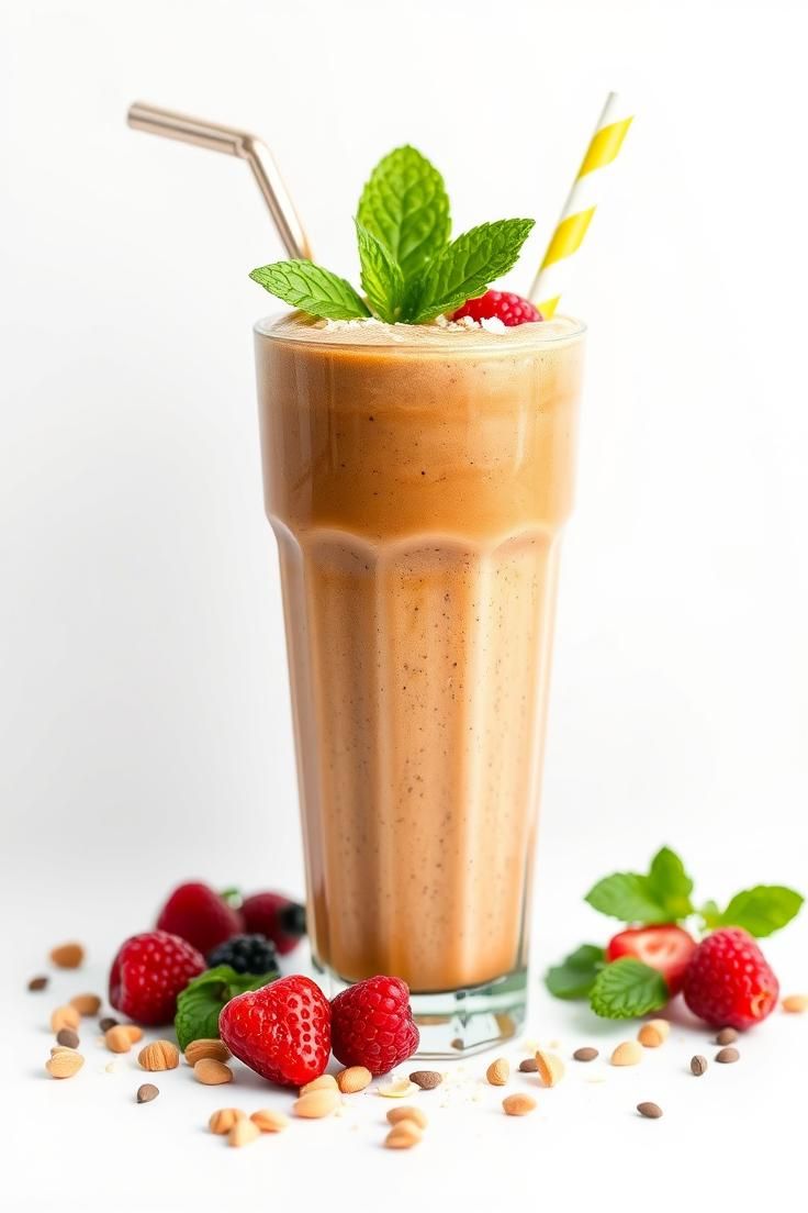almond butter coffee smoothie