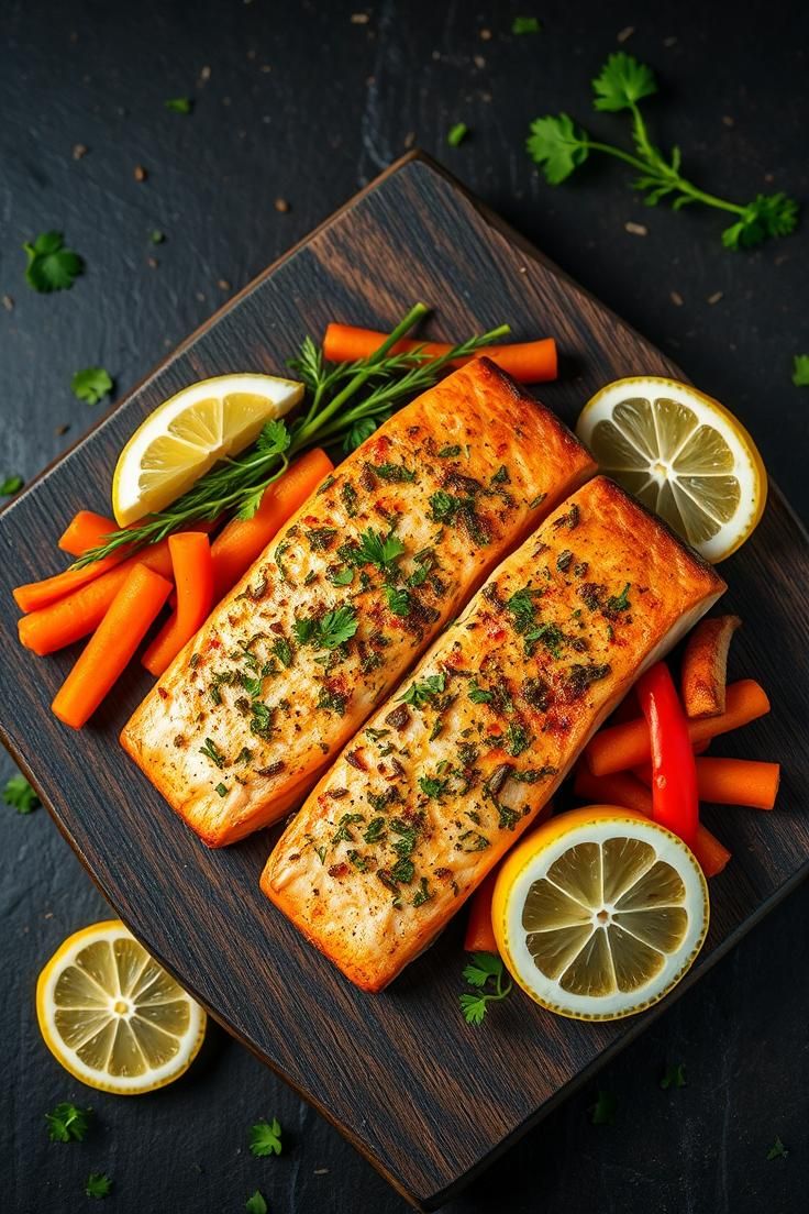baked lemon herb salmon