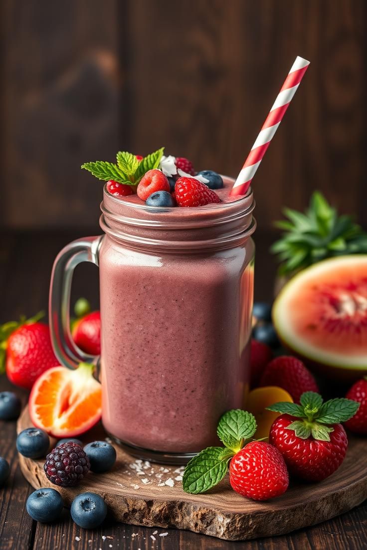 chocolate protein smoothie