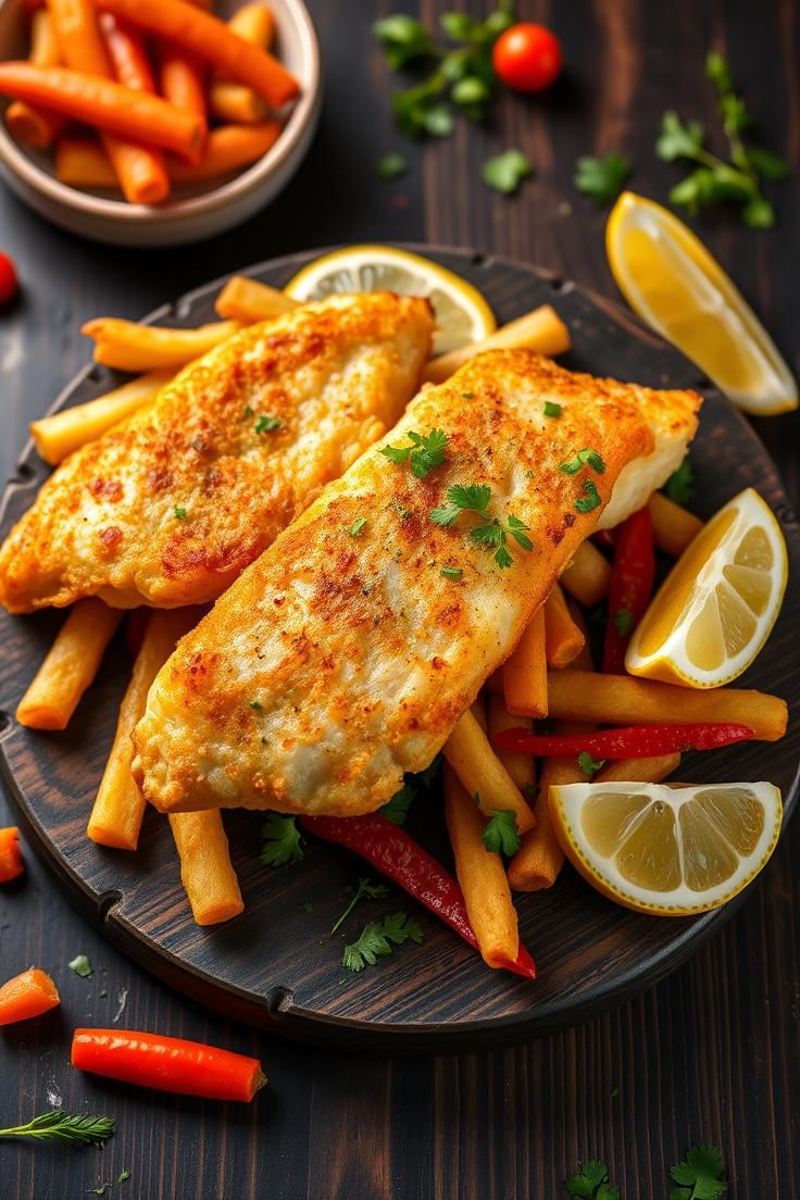 cod fish and chips