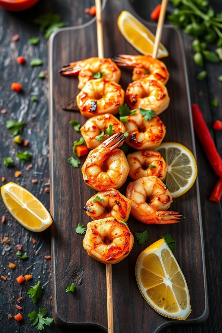 grilled shrimp skewers