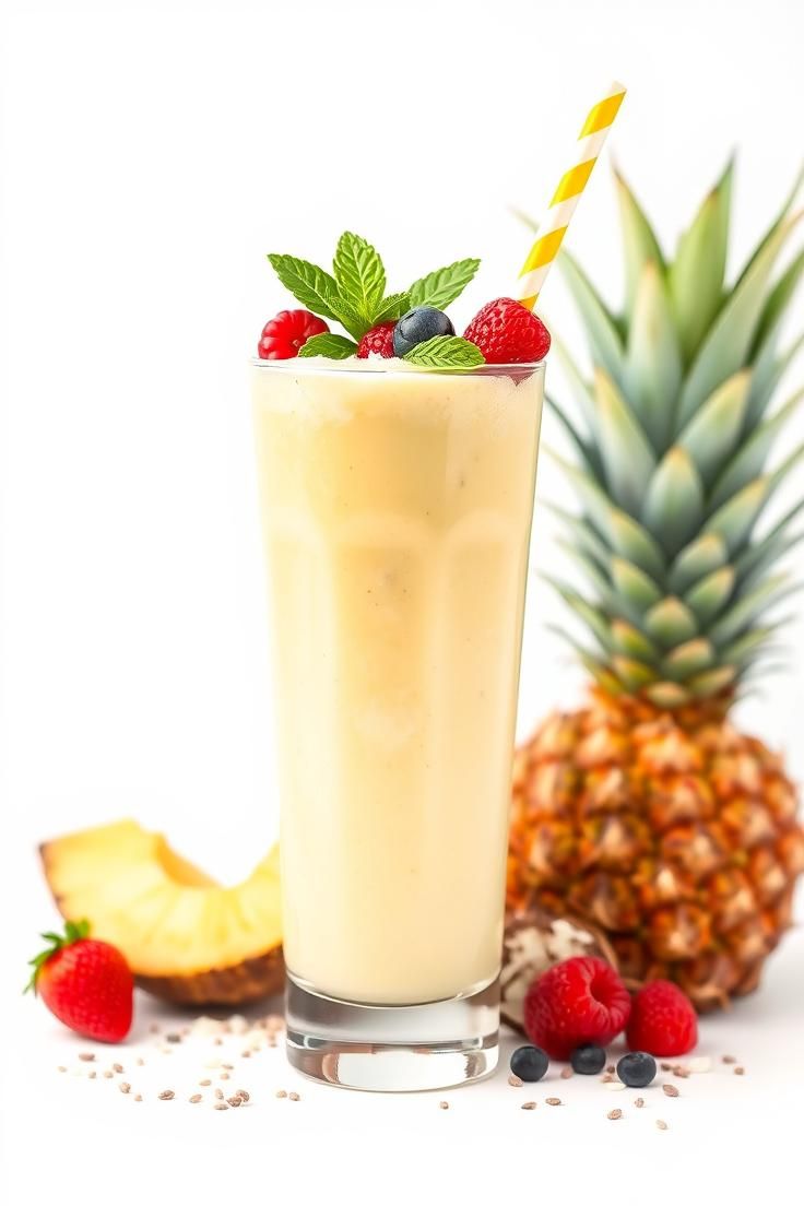 pineapple coconut smoothie