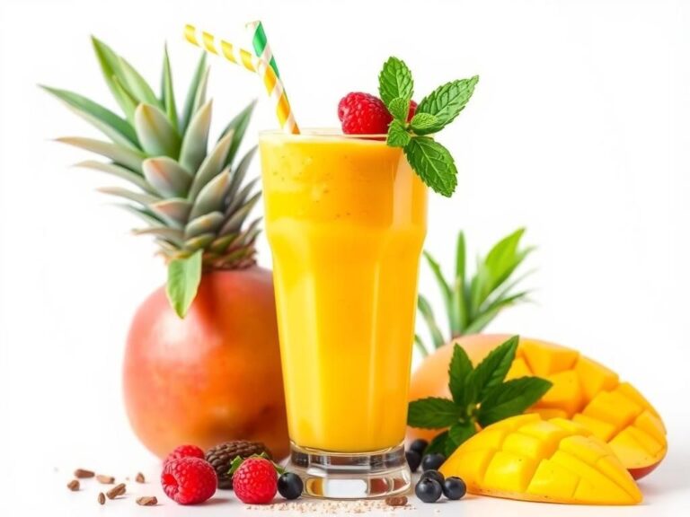 tropical mango smoothie
