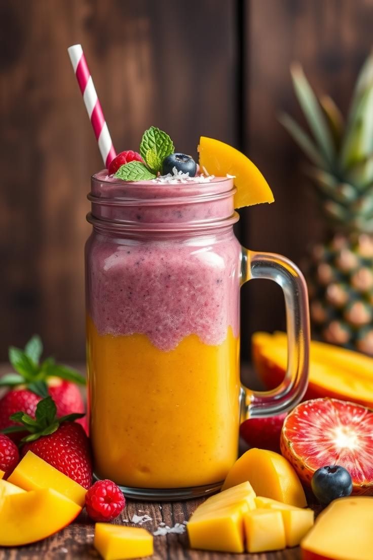 tropical mango smoothie